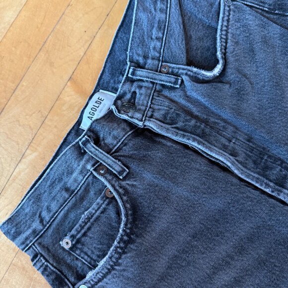 Agolde 90’s Pinch waist. High rise. Raw hem. Washed grey. Size 26 - Picture 4 of 4